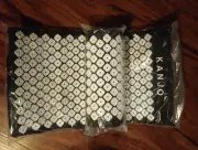 Kanjo Memory Foam Acupressure Mat Set Pillow Onyx Natural Pain Therapy Gift NEW