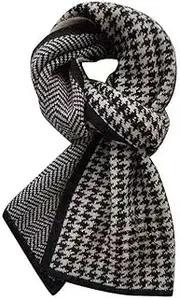 [TUSOPORT] Scarf For Women Winter Cashmere Neck Scarf Plaid Winter Scarf Fall Softest Classic Warm