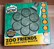 Zoo Friends Pancake Pan Make 7 Unique Flapjack Animals Nonstick Pan Cake NEW