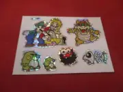 Super Mario Bros Nintendo NES/SNES Era Vending Machine Sticker 1994 Luigi Bowser