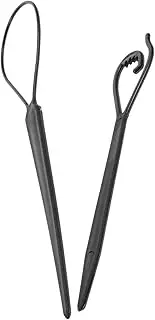 EXQUIMEUBLE 2pcs Hair Braiding Tools Portable Hair Threader Tool for Women for Ponytails Braids for Weddings Hairstyles Design