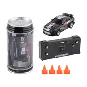 Mini Coke Can Speed Car RC Radio Remote Control Micro Racing Car Kids Toy Gift - Black