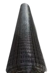 5 - 30m Welded wire mesh black 25x25 15x15 50x50 6x6 100x100 holes animal fence