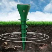 Mole Repellent Screw Solar Powered Outdoor Groundhog Deterrent Vibration Garden