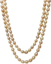 [Treasure Bay] Stunning Multi-Colour 7-8mm Freshwater Pearl Necklace For Women 120cm