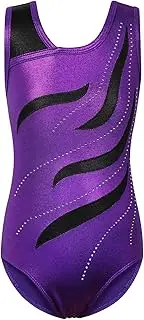 [BAOHULU] Gymnastics Leotard for Girls Kids Sparkle One Piece Practice Dance Outfit 5-14 Years