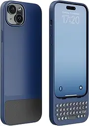 [Clicks] Keyboard for iPhone 15 – Keyboard Case for Premium Typing Experience – Faster, Accurate Typing, Charge as Normal – Royal Ink