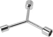 X AUTOHAUX 1 Pcs Socket Wrench 75mm,75mm,80mm Spanner Socket Remover Hexagon Carbon Steel 13mm,16mm,18mm for Car Motorcycle Dirtbike Y Shaped 3 Way Wrench Sleeve
