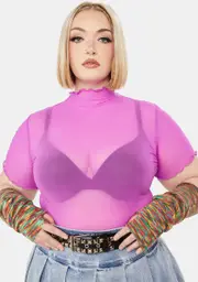 Plus Magical Lil Preview Sheer Top