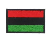 Flag patch backpack afro americain iron on / sew embroidered black pan africain