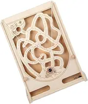 Kisangel Wooden Marble Puzzle Pirate Maze Game for Enhances Hand Eye Coordination Imagination Concentration Educational Plaything for All Ages