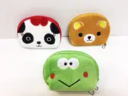 New Plush Children's Animal Zipper Coin Purses Frog, Panda, Bear