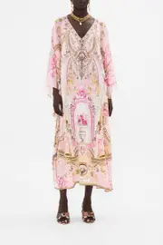 LONG RAGLAN SLEEVE FLARED KAFTAN FRESCO FAIRYTALE