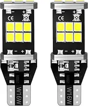 MEALAM T15 921 912 906 LED Bulbs Xenon White Back Up Light 2835 Chipsets Compatible with 2008 Subaru WRX Sedan, 2011-2014 Subaru WRX Sedan and 2015-2021 Subaru WRX Reverse Lights, Pack of 2