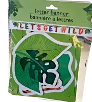Birthday Jungle Themed Party Decorations 7 Foot Hanging Banner Let’s Get Wild