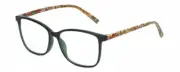 Isaac Mizrahi Womens Blue Light Blocking Glasses in Green Floral Yellow Red 54mm