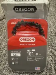 Oregon Chainsaw Chain 10” Advance Cut 3/8x.050x40 S40 Greenworks H. 6pc in box