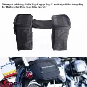 Rear Saddlebag Luggage Side Bags For Harley Dyna Super Glide FXBB FLSB Streetbob