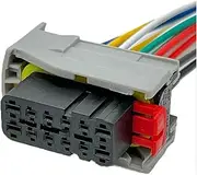 CCWUTQF 1 Pc 12 Pin 284849-1 ECU Master Control Program Hybrid Car Wiring Harness Heavy Duty Urea Pump Plug 284848-2(10 Pcs)