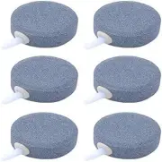 6 Pcs Air Stone, 1.6 Inch Cylinder Airstones Diffuser, Fish Tank Bubbling