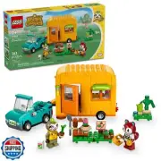 LEGO Animal Crossing Leif's Caravan and Garden Shop Building Toy - Gift for E