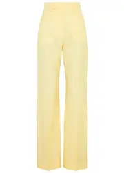 Jacquemus Le Pantalon Sauge Straight-leg Trousers - Yellow - 38 (UK10 / S) 38 (UK10 / S)