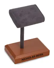 Bey-Berk William Saddle Brown Single Watch Display Stand
