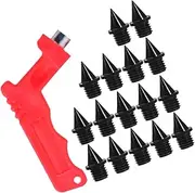 [ifundom] Heavy Duty Metal Shoe Spikes for Track and Golf Shoes Wear Resistant Easy to Install with Spike Wrench for Running and Hiking Compact Shape Design