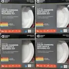 4PK Commercial Electric 6” Selectable CCT Slim LED Recessed Lighting Kit 91463