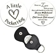 Pocket Hug Token Gift Keychain Christmas Birthday Gifts Long Distance Relationship Hug Tokens Keepsake Stainless Steel Double Sided Pocket Hugs Token Coins