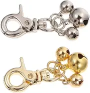 ORFOFE Cat Charm Bell Dog Necklace Bell Adjustable Clip Pendant for Cat Collars