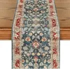 Bohemia Style Boho Table Runner, Seasonal Rustic 13" x 60", Table Runner Red