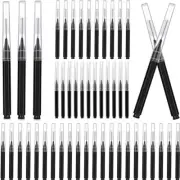 100 Pcs Micro Eyebrow Brush with Cap, Brush Eyelash Brow Brush Removing Lash Fil