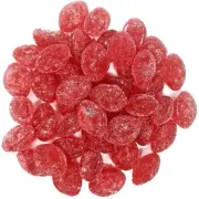 Cherry Natural Sanded Candy Drops | Claeys Old Fashioned Hard Candy Bulk