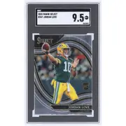 Jordan Love Green Bay Packers 2020 Panini Select #347 SGC Authenticated 9.5 Rookie Card