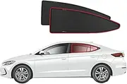 Genuine SNAPSHADES Car Rear Window Shades for Hyundai Elantra/Avante 6th Gen (AD; 2016-2020)