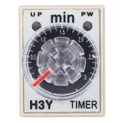 H3Y-2 Time Relay Power On Delay Timer 0- Minute 8 Pin Accessory (DC24V) New