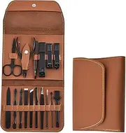 Manicure Tools Set 16 pieces of nail clippers and nail clippers set, bag style nail tools, C