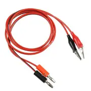 5Pcs Double Stitch Alligator Test Lead Clip To Probe Cable For Multi Meters