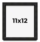 11x12 Shadow Box Black Rustic Barnwood Display Frame | 1.125 Inch Deep | 0.875