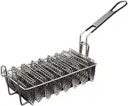 Folpus Taco Basket Taco Fry Basket,French Fries,Professional,Tortillas,Taco Shell Fryer,Deep Fryer,Taco Holder Basket for Kitchen, Eight grids