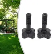 1 Pair Canopy Fixing Screws Bolt Black Plastic Screws For Garden Swing Chairs ~
