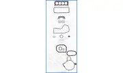 Full Engine Rebuild Conversion Gasket Set PEUGEOT 104 954cc 45 XV8 (1986-/1987)