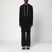 [Rick Owens] Semi-transparent black hoodie M Black