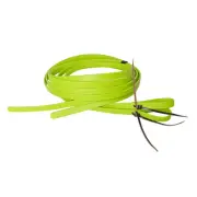 66HS Hilason Western Horse Split Rein Biothane Leather Lime Green