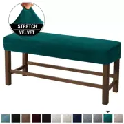 Velvet Bench Covers Chair Cover All-inclusive Solid Color Thickened Stool Cover