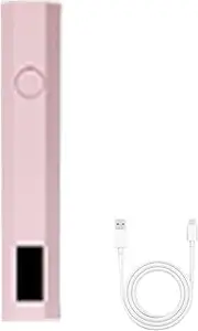 Hand Held UV Light for Nails - Small Rechargeable Pen for Nails with LED Display - Portable Cordless Handheld Glue Dryer Lamp with 2 Timer for Women Stickers