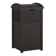 Suncast GHW1732BK Trash Hideaway 30-Gal Plastic Waste Bin - Black New