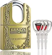 3 Keys 40mm Heavy Duty Warehouse Shrouded Hardened Keyed Padlock Top Security Lock