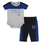 Indianapolis Colts NFL Grey "Horizon" Team Creeper & Pants Set Infant (12M-24M)
